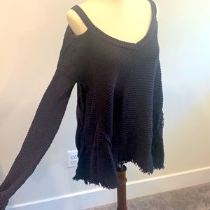Free people cold shoulder sweater